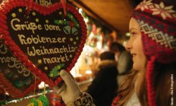 Grüße vom Koblenzer Weihnachtsmarkt © Gauls – Die Fotografen/ Koblenz-Touristik